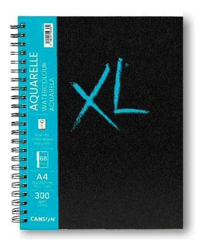 Cuaderno Canson Xl Aquarelle A4 300 Gr 34 Hojas