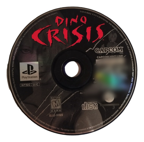 Dino Crisis Ps1 (solamente Es El Disco)