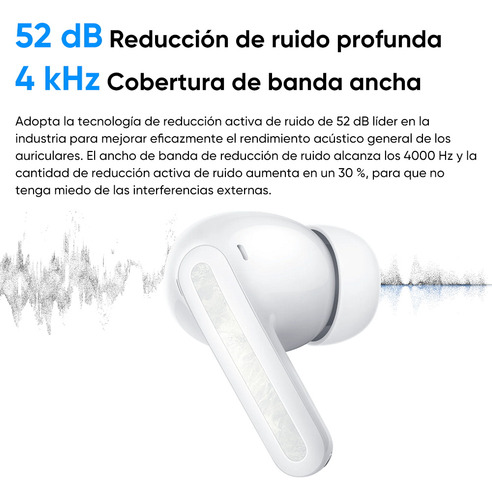 2 Pcs Xiaomi Audífonos Inalámbricos Redmi Buds 5 Pro Blanco Y Negro
