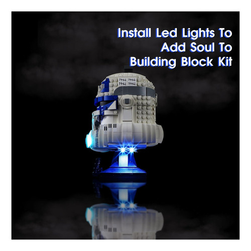 Vaodest Led Light Para Lego Captain Rex Casco Conjunto De De