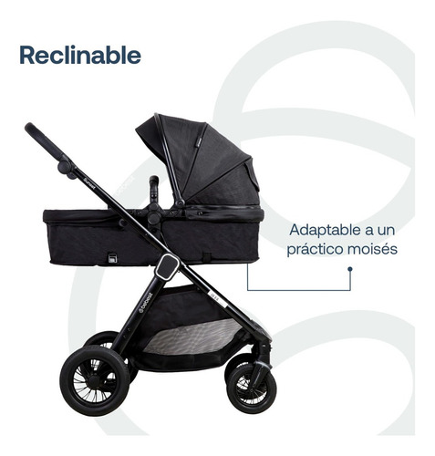 Carriola Bebesit Travel System Sunset Isofix Negro