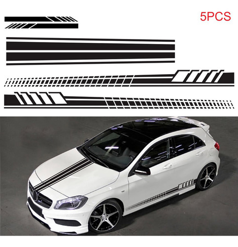 Juego Pegatinas Para Coche: Rayas Y Calcomanías Para Carr