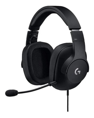 Imagen 1 de 4 de Auriculares gamer Logitech G Pro negro