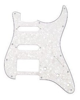 Escudo Guitarra Strato Dolphin Hss Branco Pérola 3 Camadas !
