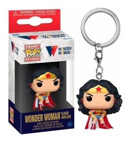 Funko Keychain Wonder Woman Classic With Cape