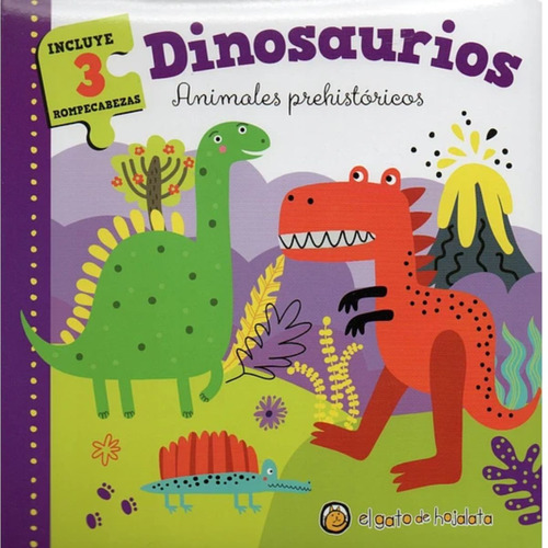 Libro De Dinosaurios Interactivo. Incluye 3 Rompecabezas