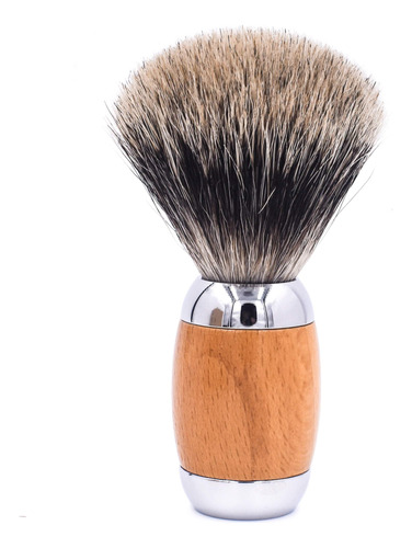 Taconic Shave Cepillo De Afeitar De Lujo 100% De Tejon Puro