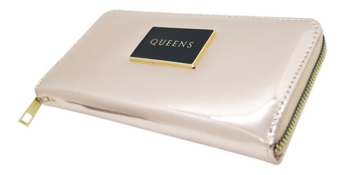 Queens Billetera Mujer Cuero Sintético Urbana Qw09 Negro