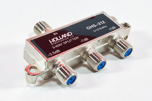 Derivador Splitter Holland 1x3 Tv Ant Tda/catv 1° Techfriend
