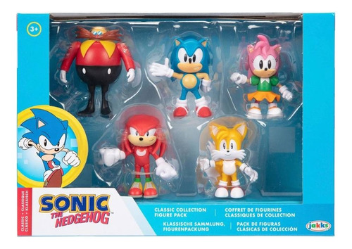 Figuras Muñecos Sonic Pack De 5 Clásicas De Colección