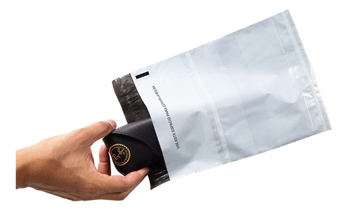 Bolsas Seguridad Mensajería Sellable 100 Unidades 29x38 Cm