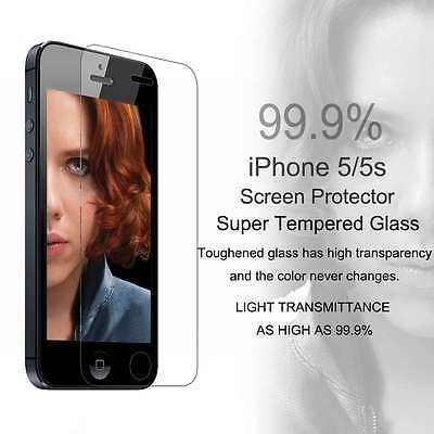 100% Genuino Nuevo Protector de Pantalla de Vidrio Templado para iPhone 5 5S SE 4.0 pulgadas 