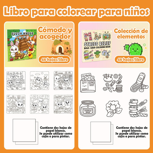 4pcs Libro Para Colorear Libro Para Colorear