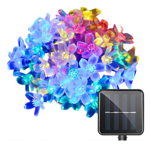 Tira Luces Flores De Cerezo Led Solares 5m Navidad