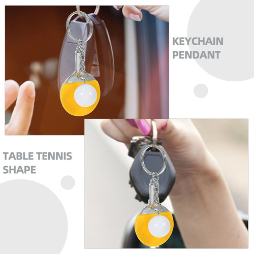Llaveros De Tenis De Mesa Con Temática Deportiva, 2 Unidades