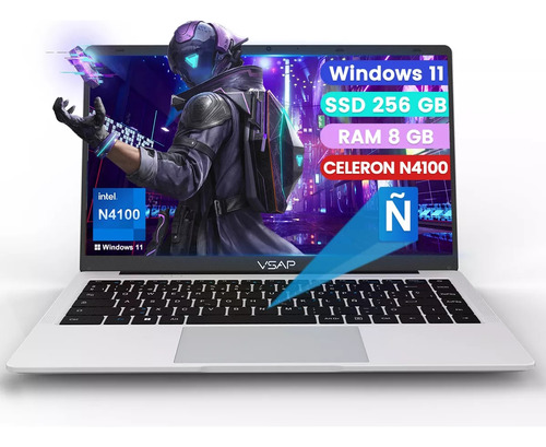 Laptop 14 Intel Celeron 8gb Ram 256gb Ssd Win11 Notebook