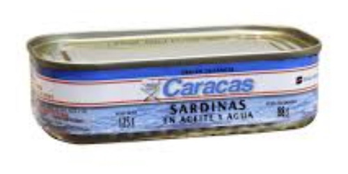 Sardinas En Ceite Y Agua Caracas  6 Unidades X 125 Gramos