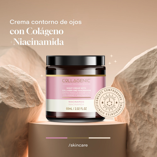 Imagen 2 de 7 de Crema Aclarante Facial 60ml. 10% Niacinamida, Colageno