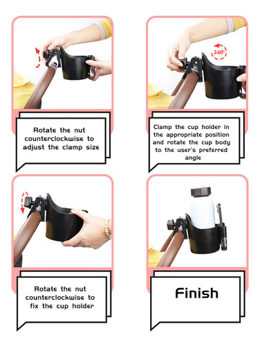 Para Portavasos Para Cochecito De Bebé Soporte Para