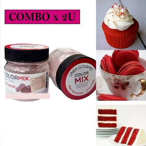 Colorante Saborizante Polvo Colormix Red Velvet Combo X2u