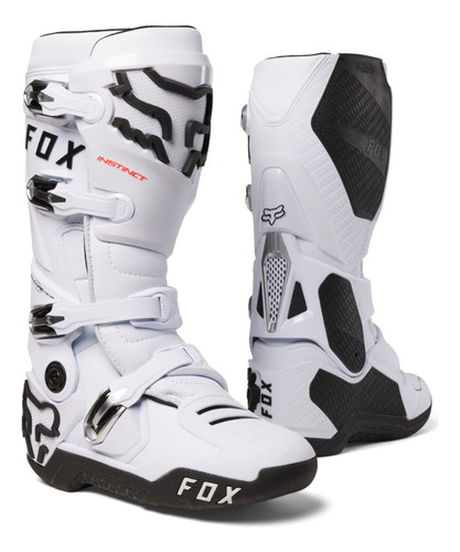 Bota Motocross Fox - Instinct - White