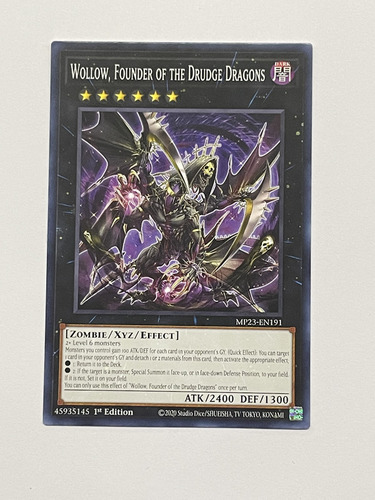 Yugioh Comun Wollow Founder Of Drudge Dragons
