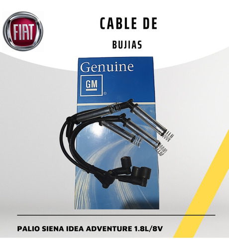 Cable Bujías Para Fiat Palio Siena Idea Adventure 1.8 Lts