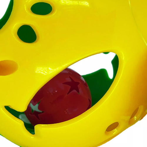 Brinquedo Bola De Plástico Com Guizo Para Gato 13cm Savana