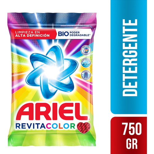Detergente En Polvo Ariel Revitacolor 750gr