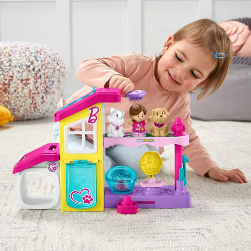 Fisher-price Little People Set De Juego Barbie Spa Mascotas