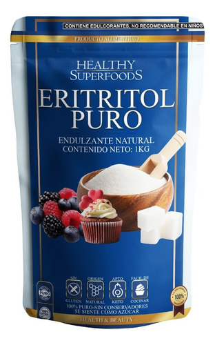 Edulcorante Healthy Superfoods Eritritol en polvo sin TACC bolsa