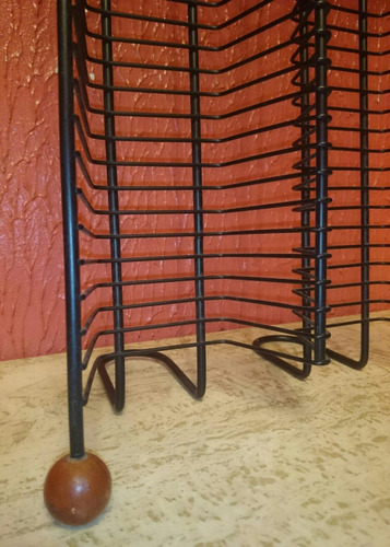 Imagen 2 de 4 de Porta Cd 62 Unidades Inoxidable Madera Nueva Vendo Cambio
