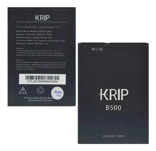 Batería De Krip K5/b500