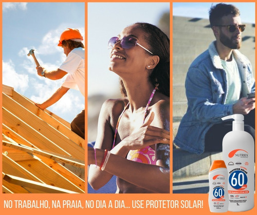 Protetor Solar FPS 60 Nutriex Profissional Frasco 120ml