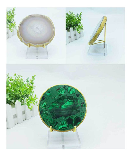Soporte Acrílico Transparente Para Bolas De Cristal Con Base