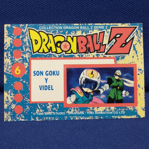 Card Dragonball Z Serie 2 Son Goku Y Videl #6 Bird Studio 89 (Usado)