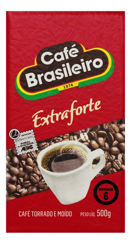 Café Torrado e Moído a Vácuo Extraforte Café Brasileiro Pacote 500g
