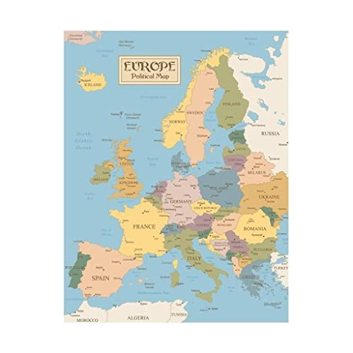 Mapa Vintage De Europa, Mapa Político Mundial, Ciudade...