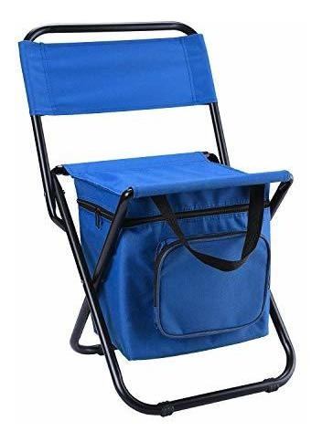 Leadallway Foldable Camping Chair With Cooler Bag Compact Fi
