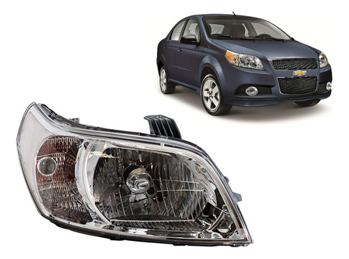 Optica Chevrolet Aveo 2012 2013 2014 2015 G3 Derecha