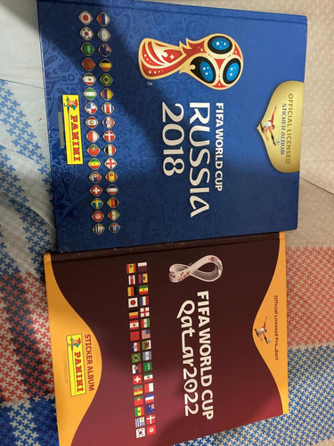 Álbum Mundial Qatar 2022 Y Rusia 2018 Tapa Dura
