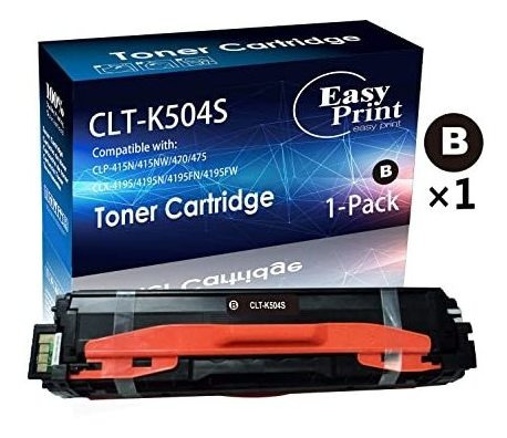 (1-pack, Negro) Compatible Clt504s Clt-k504s Tóner 504s Clt5
