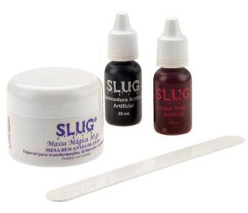 Imagem 6 de 7 de Kit Do Terror Slug Maquiagem Sangue Falso Festas Fantasias