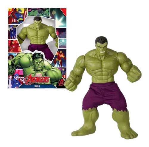 Boneco Hulk Verde Vingadores Grande 45 Cm Mimo Brinquedos