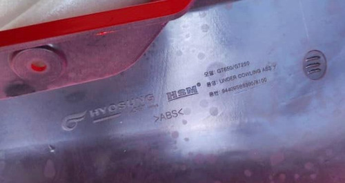 Carenado Cubierta Barro Moto Hyosung Gt 650/ Gt 250 Rojo/neg