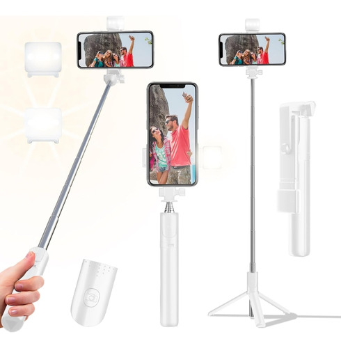 Trípode Selfie Stick Luz Led Para Smartphones Nuevos.