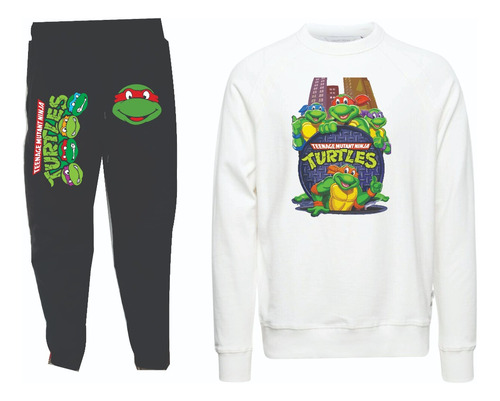 Conjunto Tortugas  Ninja Sudadera+ Buzo  Cr  Niños Y Adultos