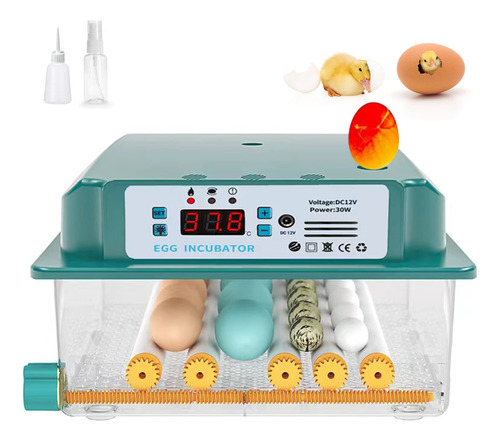 16 Incubadoras De Huevos, Huevos De Giro Automatico, Garanti