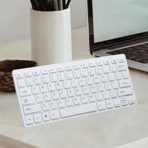 Teclado Usb Com Fio Teclado De Computador Branco Para