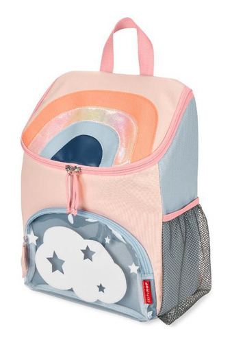 Mochila escolar Spark Style Rainbow, diseño Skip Hop, color agua, tela arcoíris